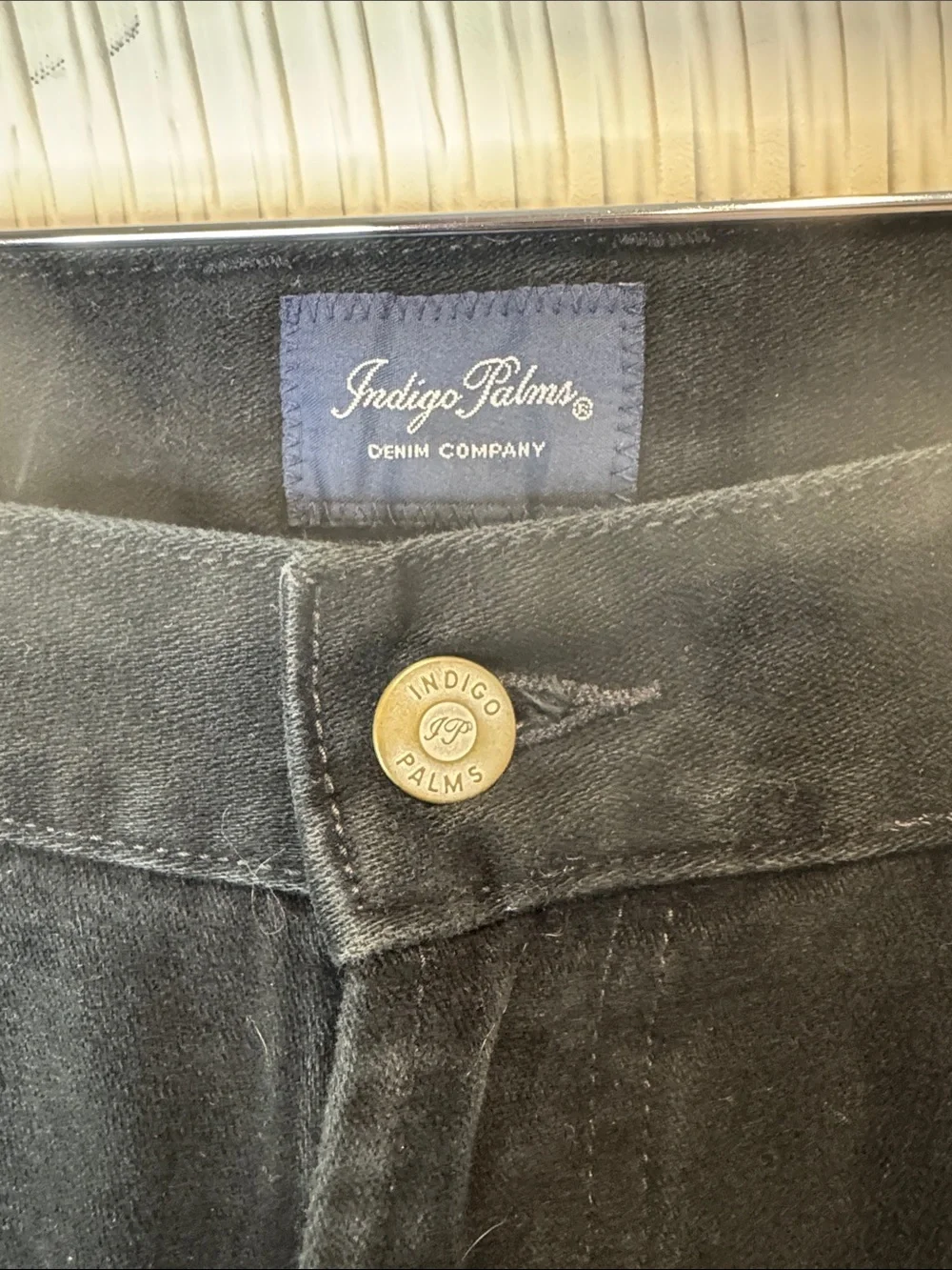 Indigo Palms Tommy Bahama Men’s Pants, Black Jeans 100% cotton Classic Fit N0469